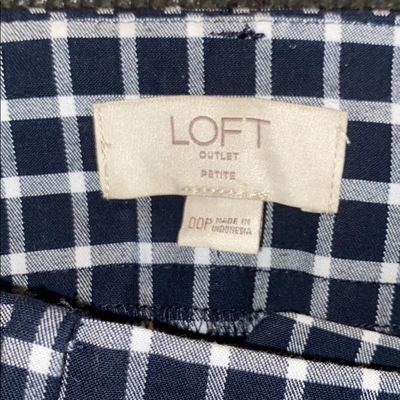 LOFT Dressy Checkered Pant - Picture 4 of 4